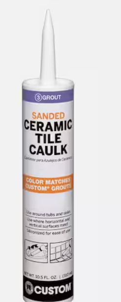 Custom Building Products Polyblend #640 10.5 oz. Arctic White Sanded Ceramic Tile Caulk
