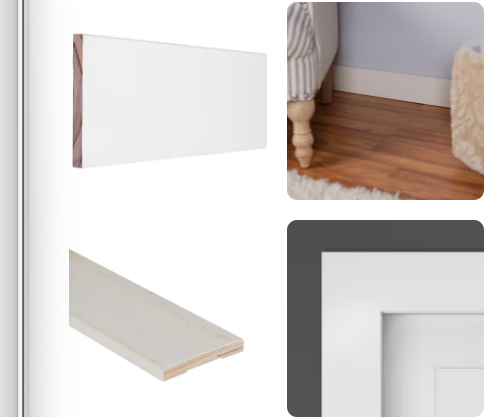 RELIABILT 9/16-in x 4-1/4-in x 8-ft Craftsman Primed 414 Baseboard