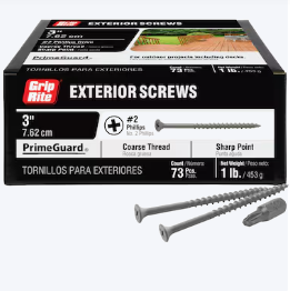 1LB PG10 DECK SCREW 3 IN G