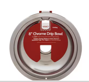 8 in Smart Choice Universal Electric range Drip pan ( Chrome )