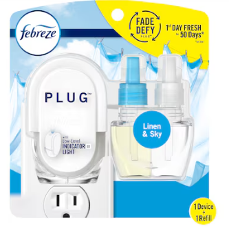 Febreze PLUG 0.87 -fl oz Linen and Sky Device/Refill Air Freshener
