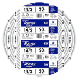 Southwire 50-ft 14 / 2 / Romex SIMpull Solid Indoor CU NM-B Individual pack ( By-the-roll )