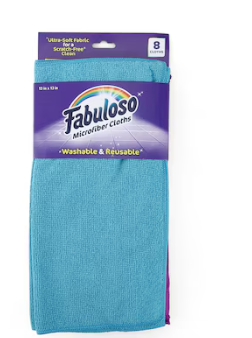 Fabuloso Fab 8 -Pack Microfiber Cloth