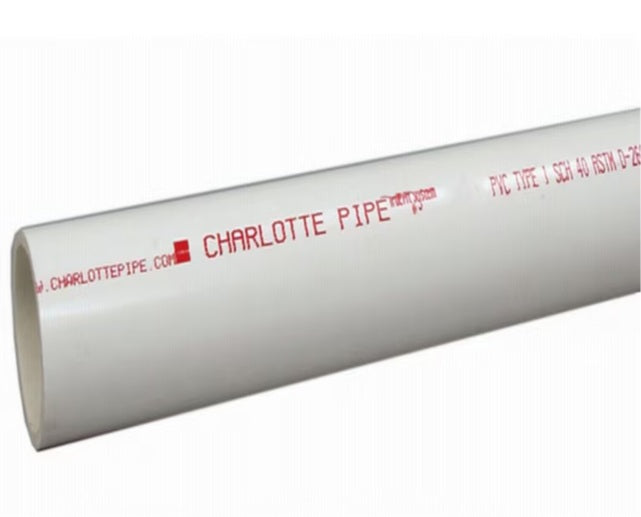 Charlotte Pipe 3/4-in x 10-Ft 480 PSI Schedule 40 PVC Pipe