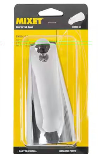 Mixet Diverter Tub Spout, Chrome