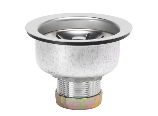 Ball Lock Kitchen Sink Strainer - Stainless steel with polished finish