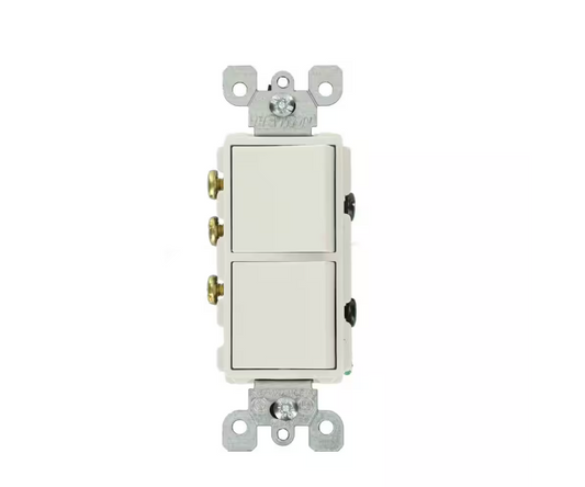 Decora 15 Amp 3-Way AC Combination Switch, White 5641-WS