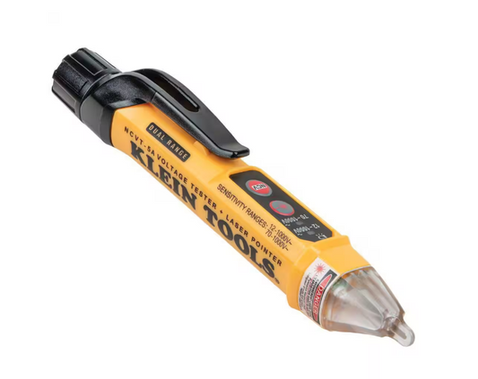 Klein Tools Dual Range Non Contact Voltage Tester with Laser Pointer 12-1000V AC