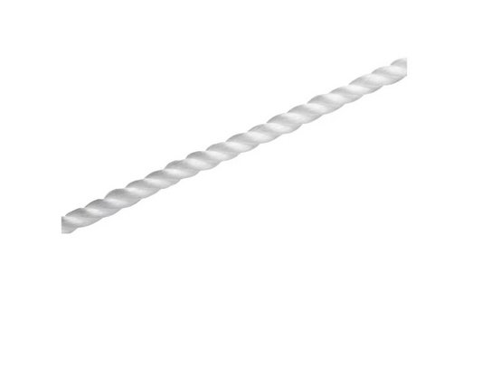 Everbilt 1/4 in. x 100 ft. White Twisted Polypropylene Rope