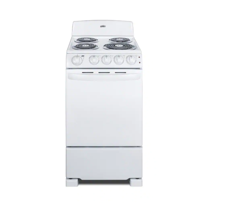 Summit Appliance 20 in. 2.3 cu. ft. Electric Range in White