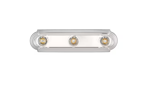 Hampton Bay 18 in. 3-Light Chrome Finish Vanity Light