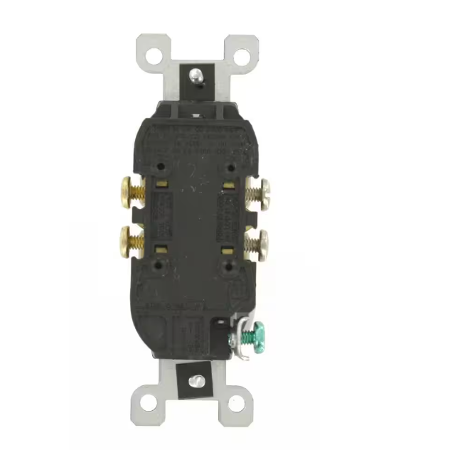 Leviton 15 Amp 125 V Duplex Outlet/Receptacle, White (1-Pack) 5320-W