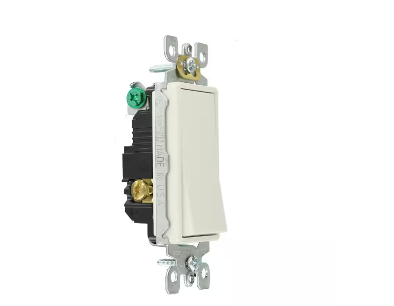 Leviton Decora 15 Amp 3-Way Specialty Light Switch, White (10-Pack)
