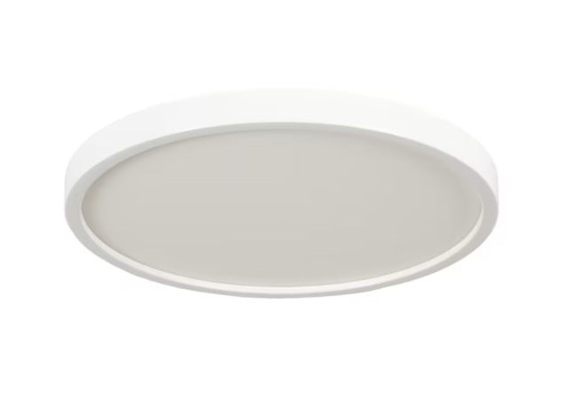 Project Source Adjustable Color Temperature 15-in Matte White Integrated LED Flush Mount Light