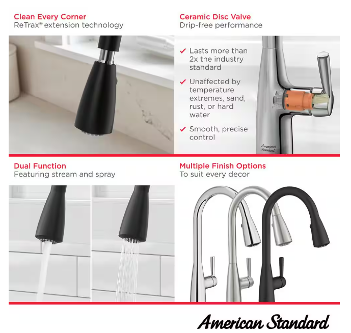 Fairbury 2S Single-Handle Pull-Down Sprayer Kitchen Faucet in Polished Chrome