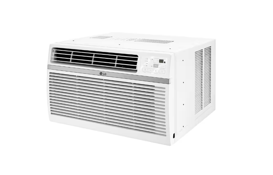 LG 12,000 BTU 115-Volt Window Air Conditioner Cools 550 Sq. Ft. with Remote, Dehumidifier and in Whit